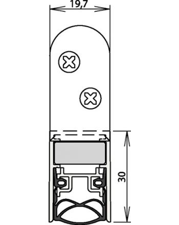 Türdichtung Schall-Ex® Ultra WS 1-290 ATHMER