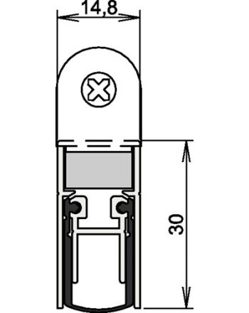 Türdichtung Schall-Ex® DUO L-15 WS 1-382 ATHMER